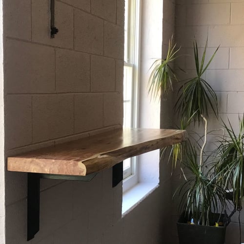 Cedar Slab Shelf | Ledge in Storage by Raleigh Slabs