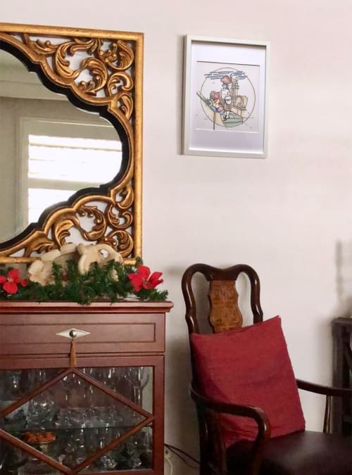 Chafariz das Cinco Bicas - ink drawing | Drawings by Melissa Patel