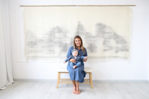 Extra Large Woven Wool Tapestry | Textile Wall Art | Wall Hangings by Lale Studio & Shop