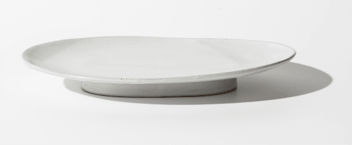 Ollie - Satin White | Ceramic Plates by Len Carella