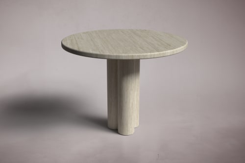 Travertine Dining Table, Marble Game Table | Tables by HamamDecor LLC