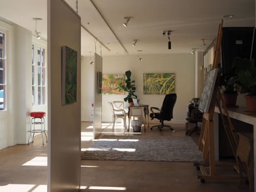River Of Palms Show | Oil And Acrylic Painting in Paintings by Anne Blenker