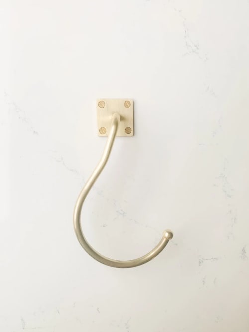 Brass Open Towel Ring / Handcrafted in the USA | Hardware by Fuller Hardware and Design