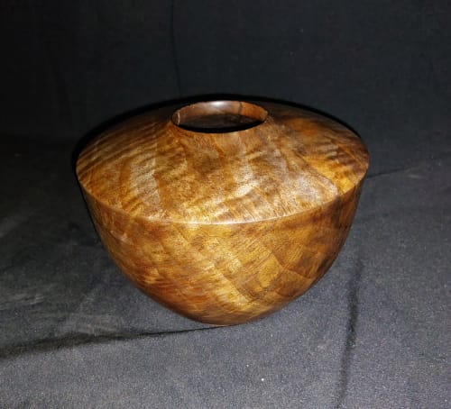 Highly figured Oregon black walnut vessel | Vase in Vases & Vessels by Whiteway design build llc