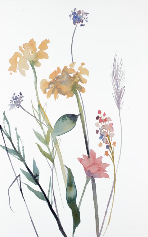 Floral No. 2 : Original Watercolor Painting | Paintings by Elizabeth Becker