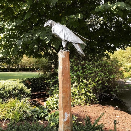 Raptor | Public Sculptures by KevinBoxStudio. | Memphis Botanic Garden in Memphis