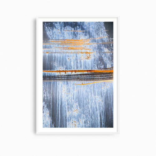 Abstract wall art, 'Rust Marks' industrial photography print | Photography by PappasBland