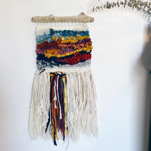Large Organic Woven Tapestry | Macrame Wall Hanging by Gabrielle Mitchell Studio