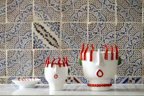 Totuccio seller of peppers | Vase in Vases & Vessels by Patrizia Italiano