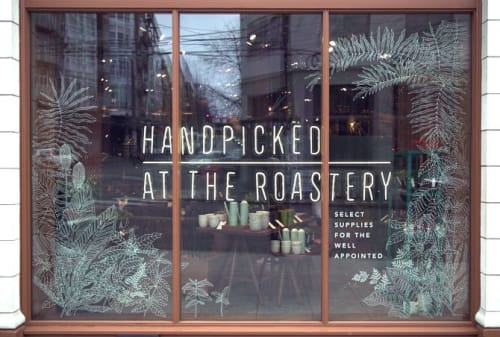 Window Mural | Murals by Jordan Kay | Starbucks Reserve Roastery in Seattle