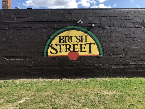 “Brush Street” Logo Mural I | Signage by Brian “BNick” Nickson