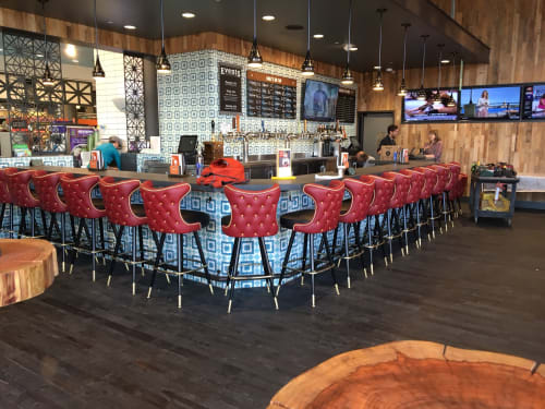 Button Tufted Bar Stools with Matching Button Tufted Chairs | Chairs by Richardson Seating Corporation | Whole Foods Market in Houston