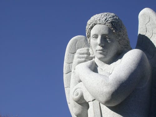 Saint Michael | Public Sculptures by Jim Sardonis | Saint Michael's College in Colchester