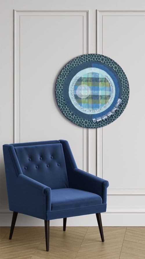 New Moon Rises | Wall Hangings by Tracey C