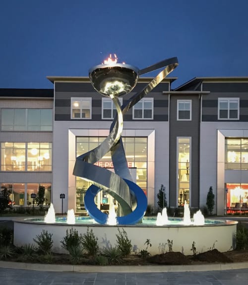 Stellar | Public Sculptures by Innovative Sculpture Design | The Pointe North Hills in North Little Rock