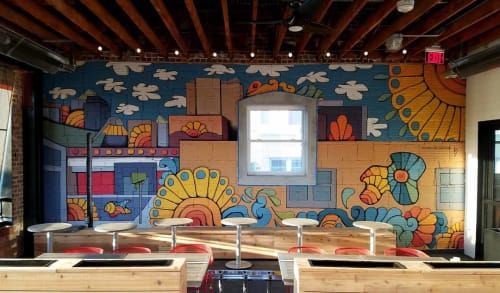 Interior Mural | Murals by Doodle Dood LLC | Parlor in Kansas City