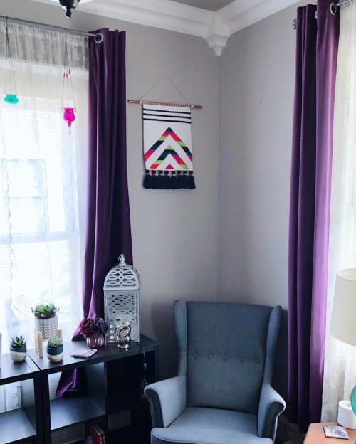 Neon Rainbow | Wall Hangings by Prickly Pear Threads