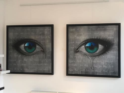 Diptych | Paintings by My Dog Sighs | Garbos Hair Southsea in Portsmouth