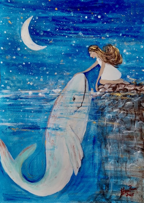 My dearest friend (2025) | Oil And Acrylic Painting in Paintings by Elena Parau