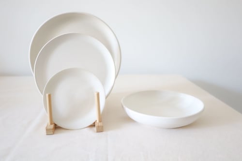 The 4-Piece Dinnerware Place setting. | Ceramic Plates by Alissa Goss Ceramics & Pottery