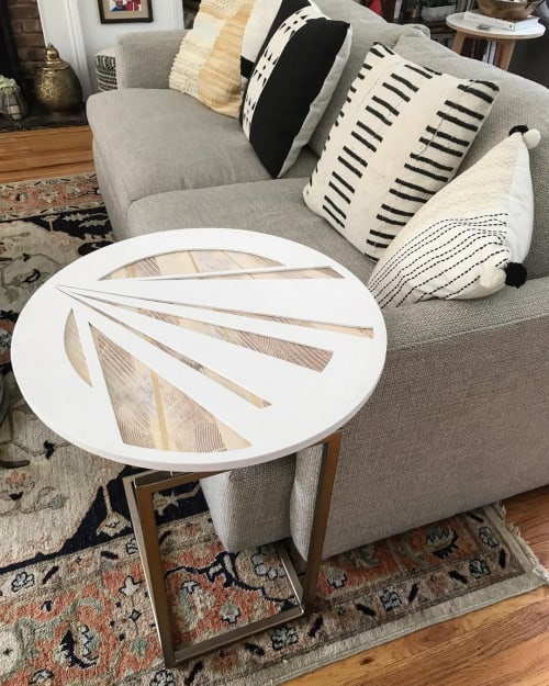 White Side Table | Tables by Lauren Mollica Woodworking