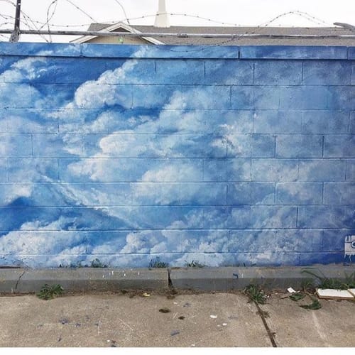 Gas Station Sky Mural