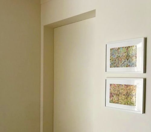 Framed mixed media - La Bande and Les Enfants | Mixed Media by KARDIMAGO