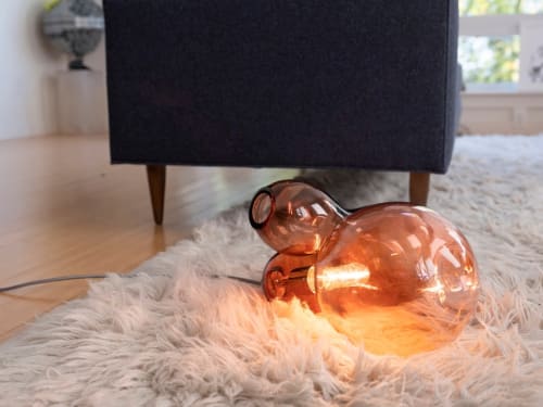 Amoeba Blown Glass Desk Lamp | Lamps by Esque Studio