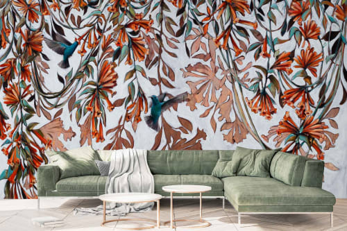 Golden Fall | Wallpaper by Cara Saven Wall Design