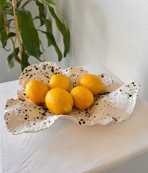 Decorative Ceramic Freeform Fruit Bowl | Decorative Bowl in Decorative Objects by Mahina Studio Arts