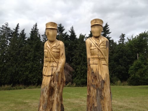 Watchmen (created on artist residency with The National Trust) | Public Sculptures by Ed Elliott | National Trust in Swindon