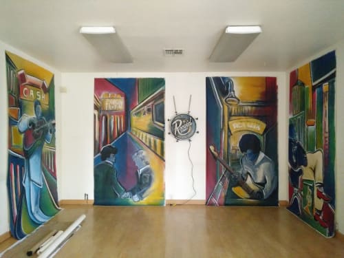 Record St. Brewery | Oil And Acrylic Painting in Paintings by J.Charboneau | Record Street Brewing Co in Reno