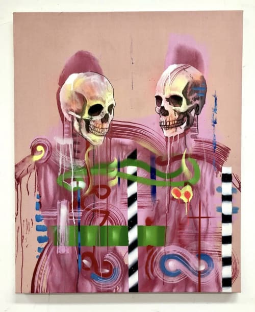 Sleeping be the cousin of death | Paintings by Andres García-Peña Art | Artist Studio Brooklyn in Brooklyn