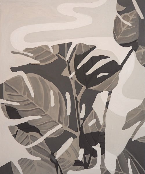 Plant Study 7 | Oil And Acrylic Painting in Paintings by Anne Blenker