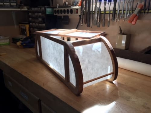 Washi Paper Lamp | Sconces by Witrock Carpentry