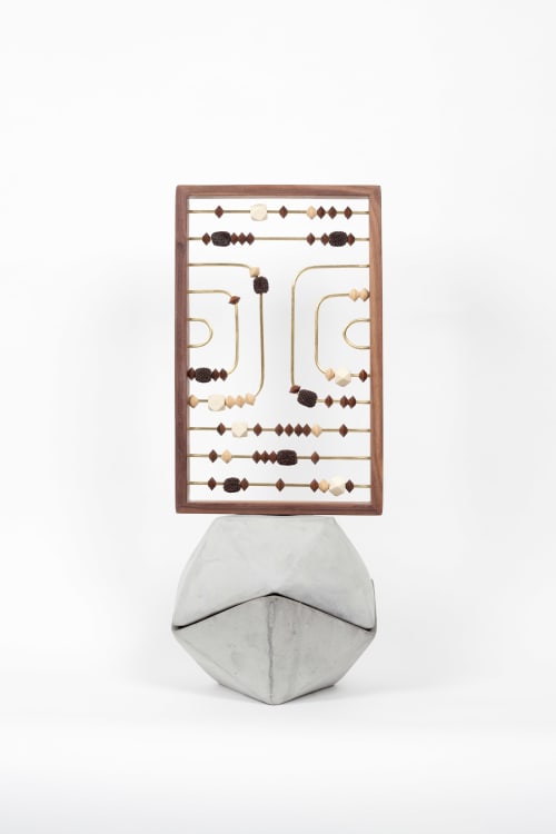 Higher Consciousness Integrating Calculator (with Sheoak) 6 | Sculptures by Wanda Gillespie