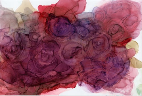 inviting love and joy | abstract original art | Paintings by Megan Spindler