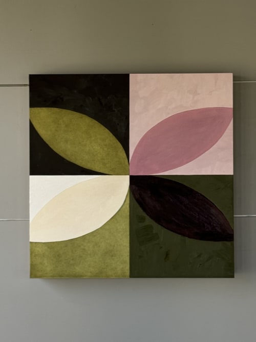 Composition 107 (16" x 16"") | Oil And Acrylic Painting in Paintings by Hailey Young