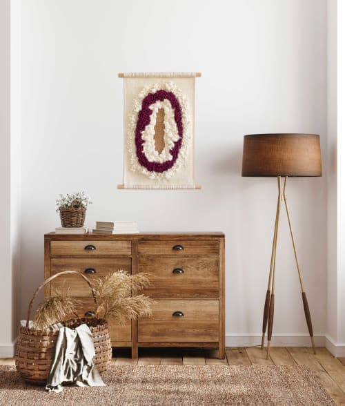 Within Purple | Woven Tapestry | Wall Hangings by Happy Melodie by Melodie Nicolle