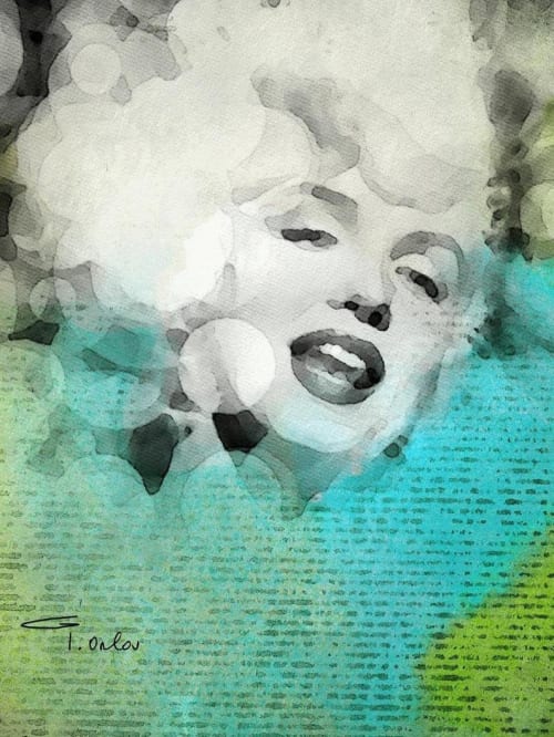 Marylin | Oil And Acrylic Painting in Paintings by Irena Orlov