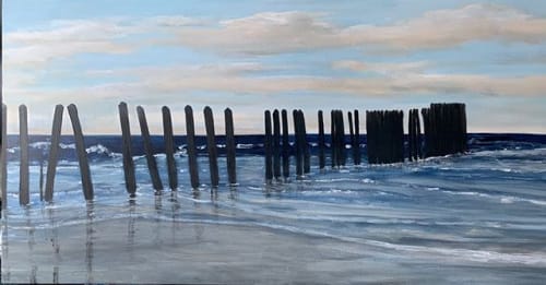 Mayport Poles | Paintings by Holly Blanton Fine Art | Holly Blanton Art in Atlantic Beach