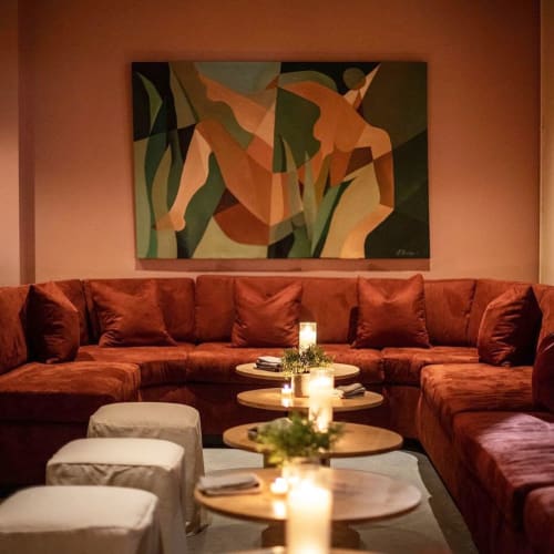 Abstract Painting | Paintings by Jessalyn Brooks | Bar Caló in Los Angeles