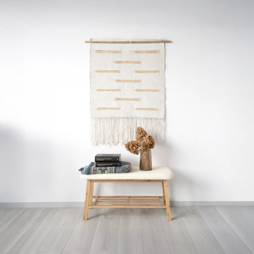 Bambu Viivoja - Cotton Tapestry | Wall Hangings by Lale Studio & Shop