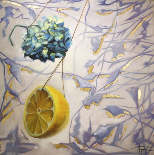 Looking | Oil And Acrylic Painting in Paintings by Andie Paradis Freeman | Hagood Homes at St. James Plantation in Southport
