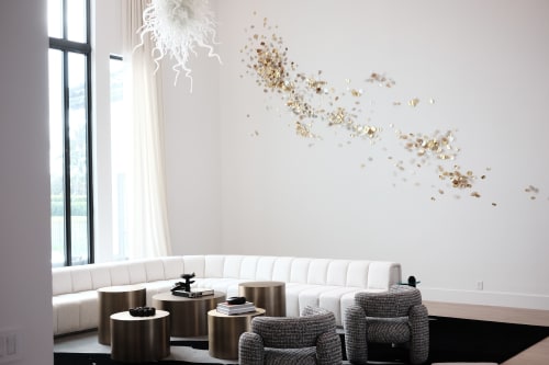 Dappled Wall Installation | Mixed Media by Brandin Hurley Studio