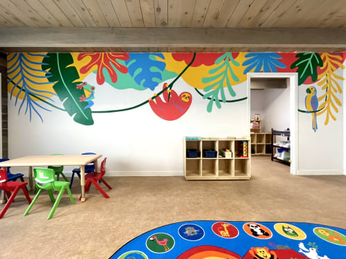 Nature Nursery - Mural by Uli Smith | Murals by Uli Smith | City Church of Sacramento in Sacramento