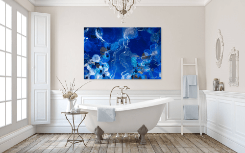 'MAN-O-WAR' Luxury Ocean Seascape Epoxy Resin Abstract Art
