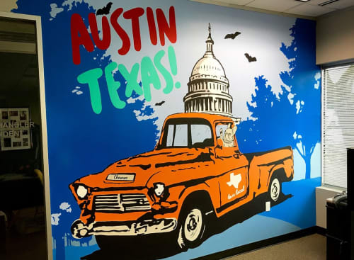 Austin Texas! Mural | Murals by Zuzu Perkal
