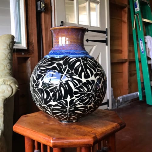 Monstera Vase | Vases & Vessels by Elan Pottery