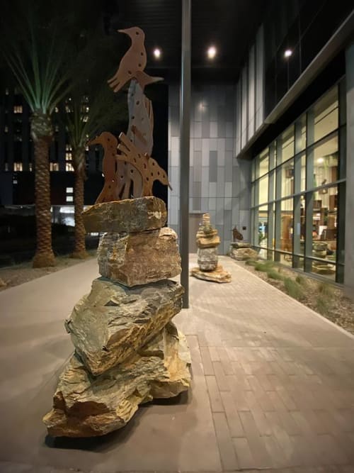 Cairns Garden | Public Sculptures by John Randall Nelson | Canopy by Hilton Tempe Downtown in Tempe